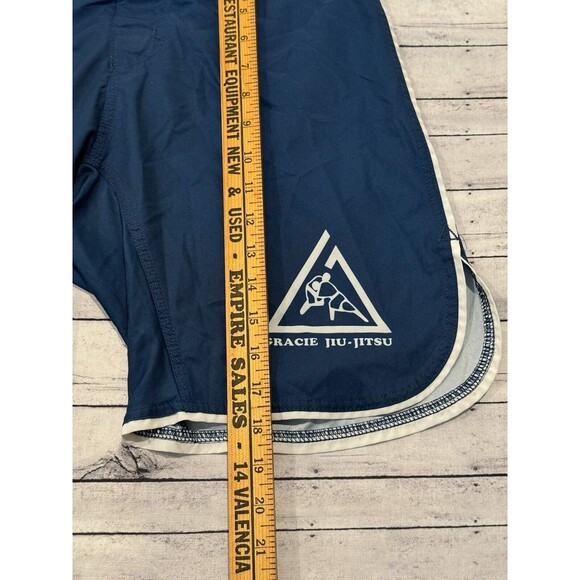 GRACIE Mens Training Shorts Sz 30 Blue Jiu Jitsu MMA BJJ Fight Martial Arts 8” - Picture 7 of 16
